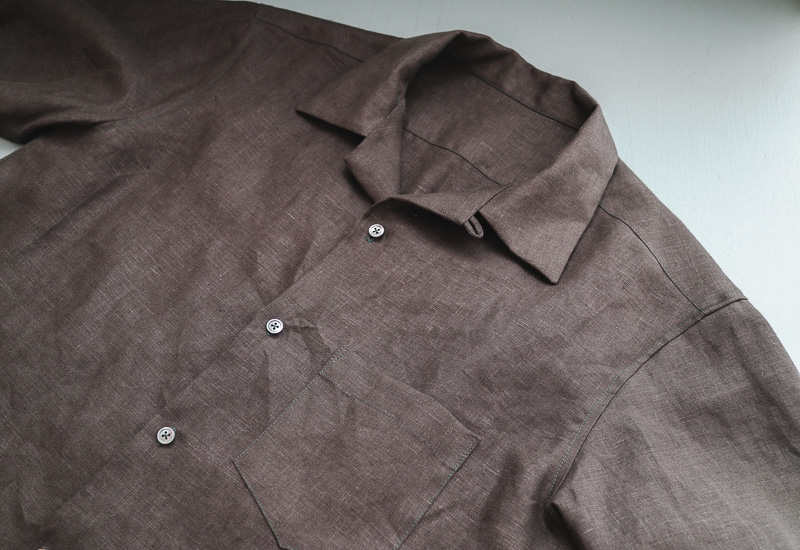「パタンナー金子俊雄のカジュアルなメンズ服」オープンカラーシャツ半袖を作りました